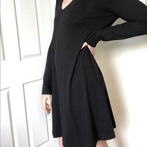 Black sweater dress
